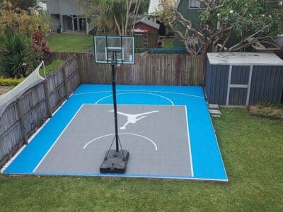 half basketball court project picture by Australia client