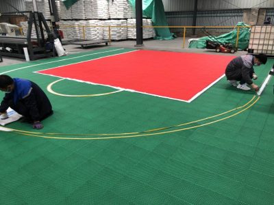 Wanhe sport court line painting