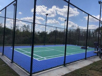Badminton court outdoor in China