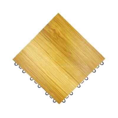 Wood like basketball court tiles